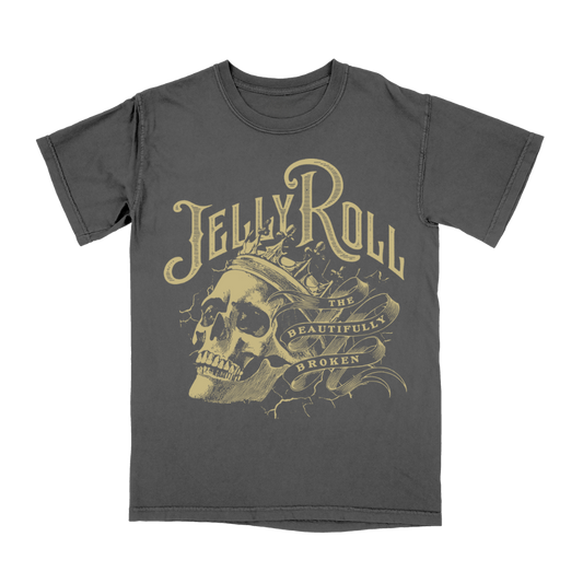 Beautifully Broken Skull King Tee - Apparel
